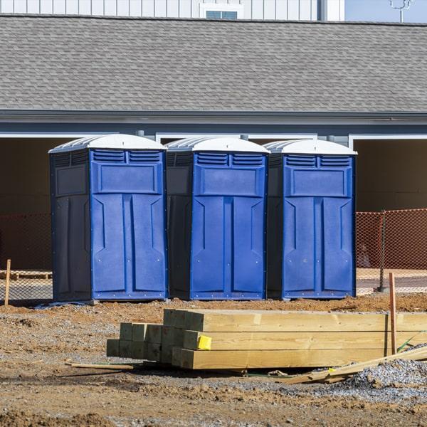 job site portable toilets services our portable restrooms on work sites once a week, but can also provide additional servicing if needed